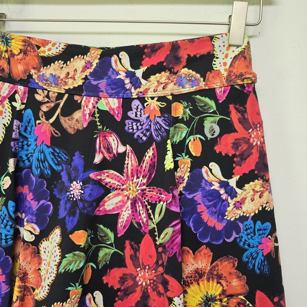 Dona Jo Size M Botanic Floral Print Tennis Running Skirt Skort Liner Athletic 17 - Picture 2 of 9